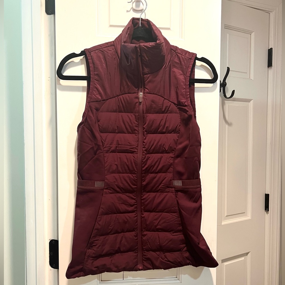 Lululemon Down for it All Vest - Size 4 Merlot